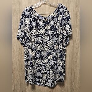 Catos Floral Short Sleeve Blouse